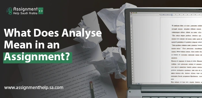 What does analyse mean in an assignment